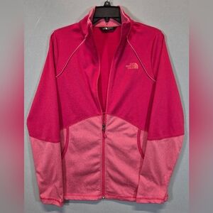 The North Face Women’s Medium Pink Full Zip Jacket Lightweight Athletic Fleece
